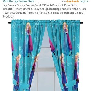 Frozen curtain panels